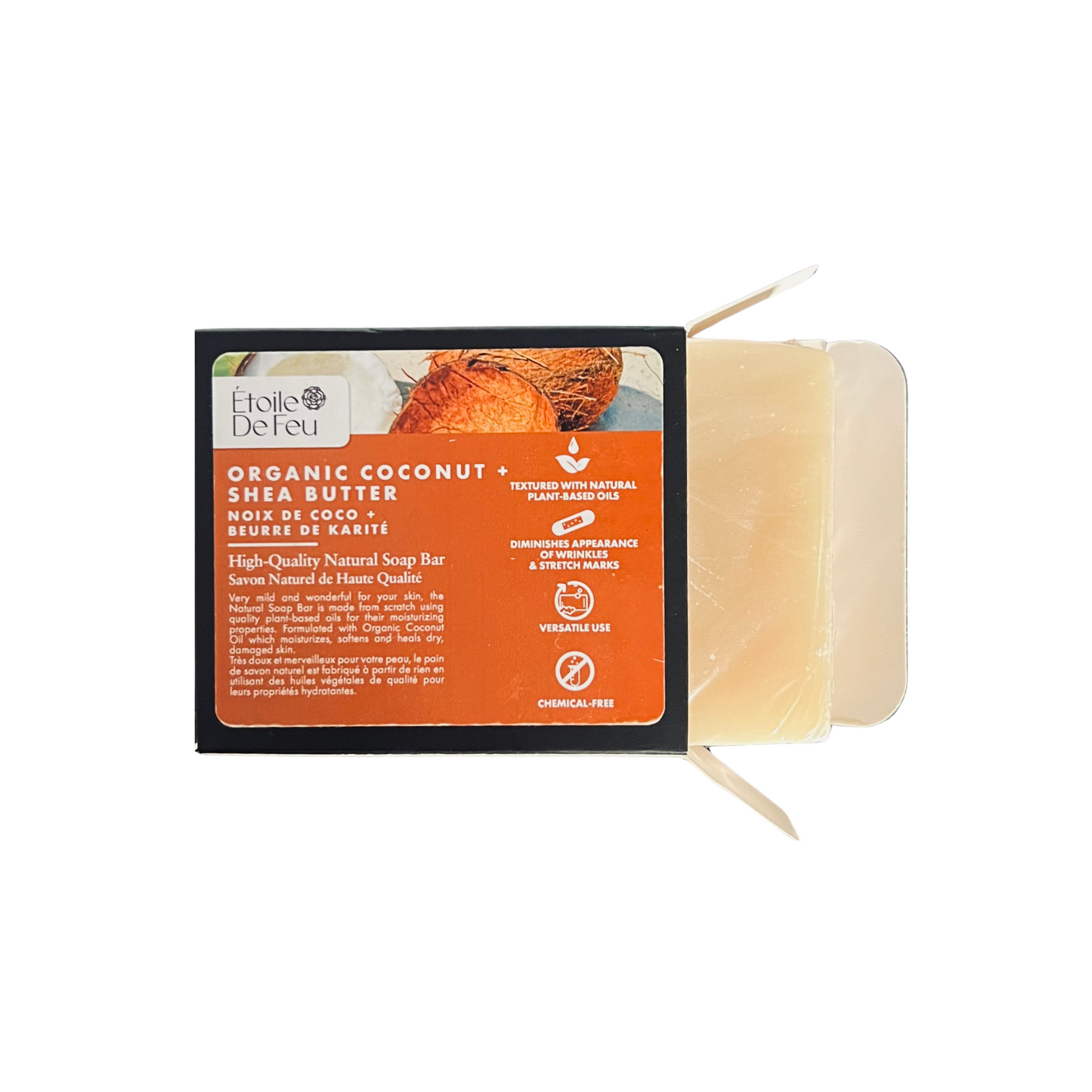Organic Coconut & Shea Butter High-Quality Natural Soap - 4.4oz: Your Ultimate Skin Nourisher 🥥💧