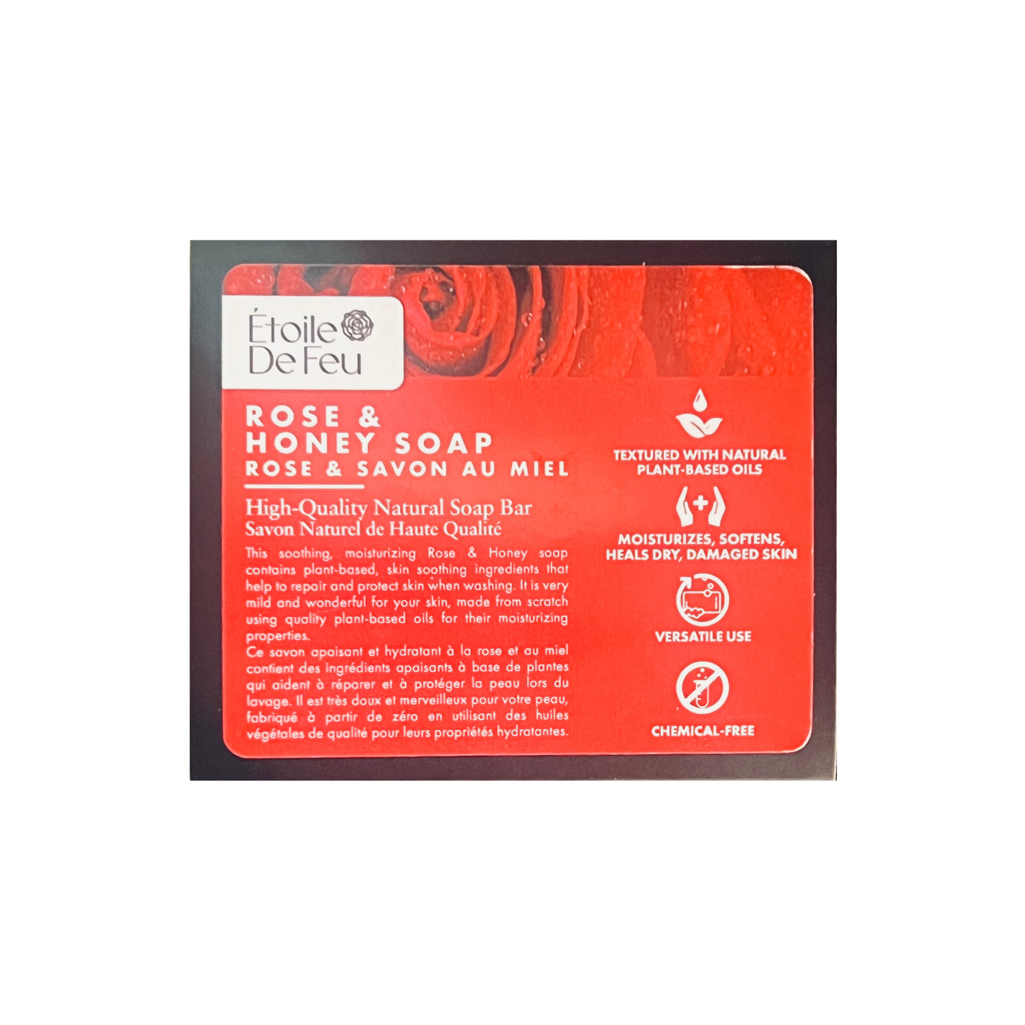Rose & Honey High-Quality Natural Soap - 4.4oz: Embrace the Gentle Luxury of Nature 🌹🍯